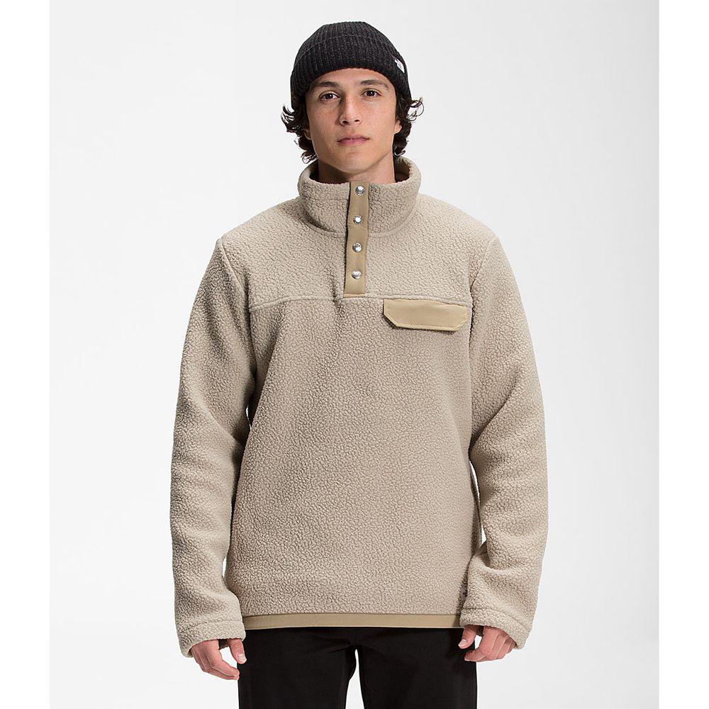 The North Face Cragmont ¼ Snap Ανδρικα Pullover - Χακί (SDNQ43781)